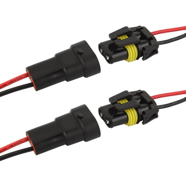 TOMALL 9005 9006 Socket for Headlights Fog Lights Replacement Male Female Wiring Harness Connector
