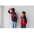 thumbnail image 3 of Sudadera con capucha Marvel Spider-Man para niños pequeños, forro polar rojo/negro 4T, 3 of 7