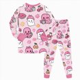 thumbnail image 6 of KPVEVIQ 2 Piece Girls Boys Halloween Pajamas Kids Pumpkin Ghost Graphic Long Sleeve Top and Pants Pajamas Pjs Sleepwear Set for Toddler Little Boys,6-7 Y, 6 of 9
