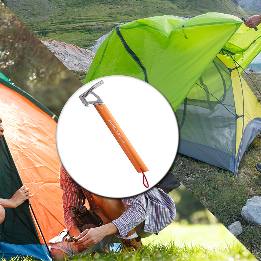 Outdoor Mountain Climbing Hammer Hook Camping Tent Nail Survival Equipment 