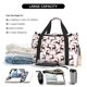 thumbnail image 5 of Easygdp Christmas Plaid Moose Bolsa de Gimnasio, Bolsa de Viaje Duffel, Bolsa de Fin de Semana con Compartimentos, Bolsa de Mano para Noche, 5 of 7