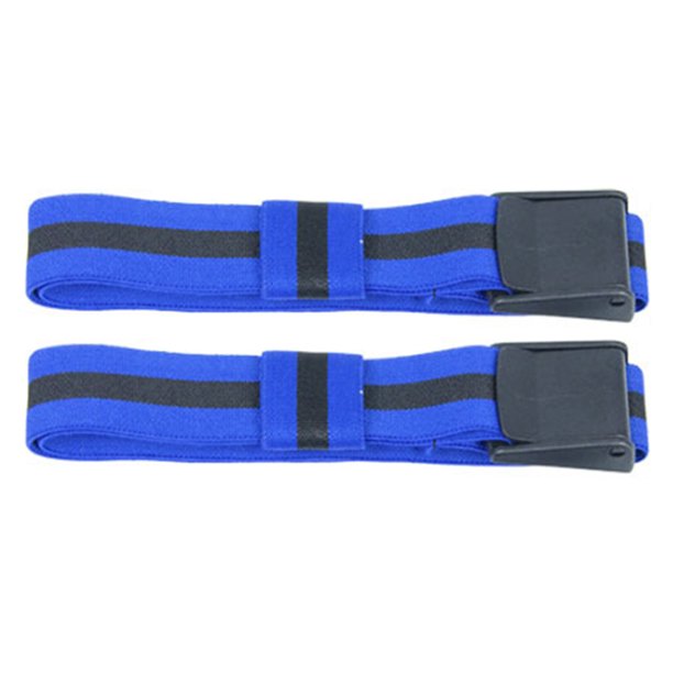 Bandas de oclusión BFR, cinturones de entrenamiento BFR para culturismo para hombres y mujeres (azul)