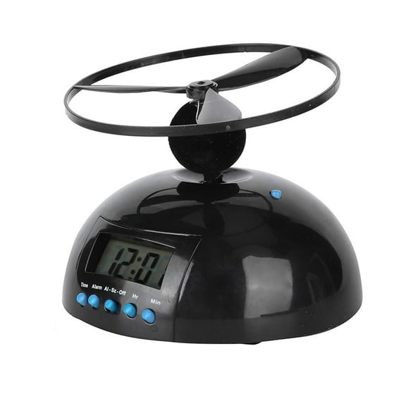 Peculiar Rotating Flying Alarm Clock, Vibrating Run Away Alarm Clock, Unique Morning Routine Gadget, Fun Wake Up Device for Heavy Sleepers, Ideal Novelty Gift for Teens
