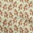 thumbnail image 1 of oneOone Viscose Jersey Brown Fabric Floral Sewing Material Print Fabric By The Yard 60 Inch Wide, 1 of 5