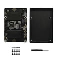 thumbnail image 1 of USB Audio Sound Card Module HAT with Case for 5 with Earphone Jack Buzzer Speaker for RPi 5, 1 of 5