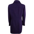 thumbnail image 2 of I.N.C Womens Button-Trim Coat, Purple, Medium, 2 of 2