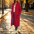thumbnail image 7 of Ghalytn Women's Long Hooded Zip Up Jacket Fleece Lined Full Zip Long Sleeve Casual Coat with Pockets, 7 of 7