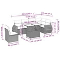 thumbnail image 2 of vidaXL Garden Sofa Set Black PE rattan Large Modular Garden Sofa Set, 2 of 9