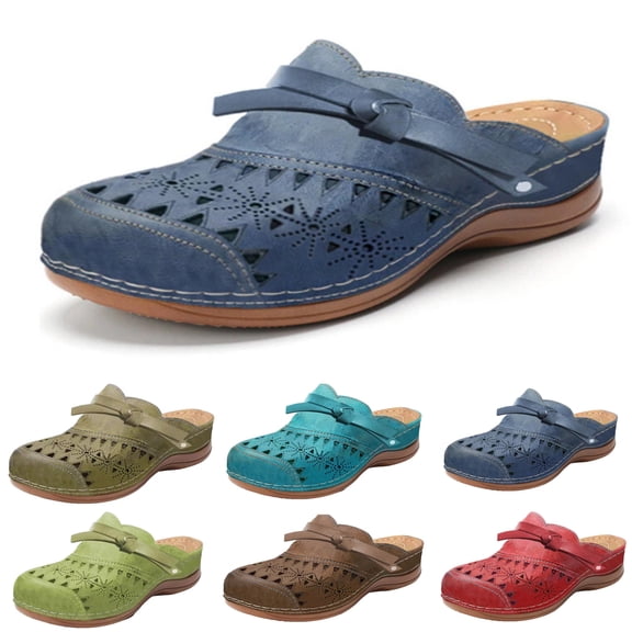 Gswybco Summer Slippers For Women Indoor And Outdoor Wide Ladies Fashion Casual Sandals Wedges Shoes Walking Work Slippers