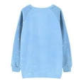 thumbnail image 4 of IROINNID Christmas Sweatshirts for Women Full Sleeve Crewneck Tops Loose Fit Shirts Christmas Print Graphic Sweatshirt,Blue, 4 of 5