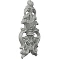 thumbnail image 2 of Ekena Millwork 4 7/8"W x 9 1/2"H x 1"P Dauphine Flower and Leaves Drop Onlay, 2 of 6