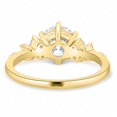 thumbnail image 6 of vylahjewellery Round Moissanite Ring with Side Stones, Engagement Ring for Women, Elegant Classic Statement Ring, 6 of 7