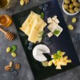 thumbnail image 5 of Landscape Cutting Board, Antique Ruin at Starry Night Celestial Road Roman Dated Aged Heritage Back Then Theme, Decorative Tempered Glass Cutting and Serving Board, Large Size, Indigo, by Ambesonne, 5 of 5