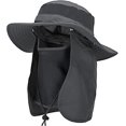 thumbnail image 1 of chapeau De Protection Solaire Homme Femme Respirant Pliables Chapeau De Randonne Avec Protection Du Cou Schage Rapide Chapeau De Pcheur Large Bor, 1 of 5