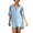 Sky Blue 03, variant on Karymi Spring Dresses Boho Beach Vacation Tassel Mini Dress, Notch V Neck Cold Shoulder Cutout Short Sleeve Loose Shift Cover Up Dress Easter Dress