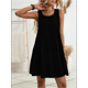 thumbnail image 4 of Vestidos de Verano para Mujer 2025, Sueltos, Informales, para Playa, Sin Mangas. Negro L, 4 of 10