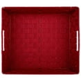 thumbnail image 2 of DII Woven Nylon Trapezoid Storage Bin, Red, Tray, 2 of 4
