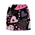 thumbnail image 6 of CPNG Girl's Athletic Skorts Sporty Skirts with Shorts Little Girl Casual Heart Print High Waisted Stretchy Skort, 6 of 7