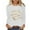 White, variant on Long Sleeve Womens Tops Funny Christmas Shirts Novelty Halloween Blouse Casual Loose Crewneck Tunic Tops