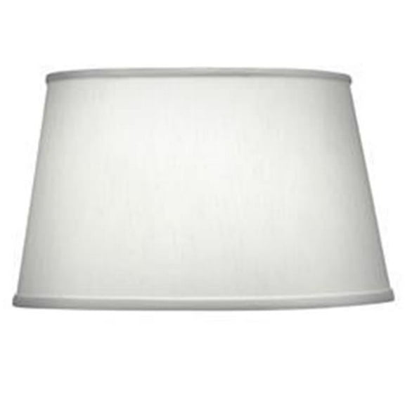 13 x 16 x 10 in. Hardback Tapered Drum Lamp Shade, Pearl Supreme Satin