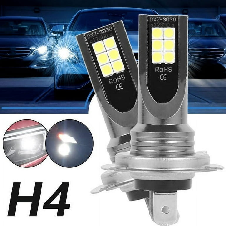 2x H7 LED Headlight Bulb Kit High Low Beam 100W 40000LM Super Bright 6500K  White