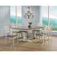 thumbnail image 2 of 7-Pc Ladder Wood Pedestal Dining Set in Ash/Stormy, 2 of 9