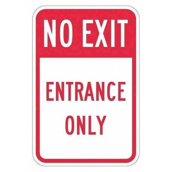 Lyle No Exit Sign For Parking Lots,18" x 12" T1-1917-HI_12x18