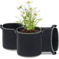 thumbnail image 1 of Paquete de 3 bolsas de cultivo de tela de 10 galones, bolsas de cultivo de plantas de jardín no tejidas gruesas con asas de nailon para jardinería y plantación, 1 of 5