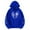 Blue, variant on Fsqjgq Zip Up Hoodies for Women Men Plus Size Oversized Sweatshirt Gothic Print Drawstring Coat Jackets with Pockets Fall Outfits Blue Xl