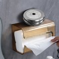 thumbnail image 5 of Vikakiooze 2023 Promotion on sale, Tissue Box Wall Mounted Tissue Holder Toilet Paper Storage Box Hanging Tissue Box Shelf Storage Dispenser Suitable For Bathroom Kitchen Toilet Bedroom, 5 of 8