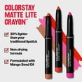 thumbnail image 3 of Revlon ColorStay Rouge à Lèvres Mat Lite avec Taille-Craie de Cire Intégré, Résistant aux Bavures, Résistant à l'Eau, Rouge à Lèvres Non Desséchant, 3 of 3