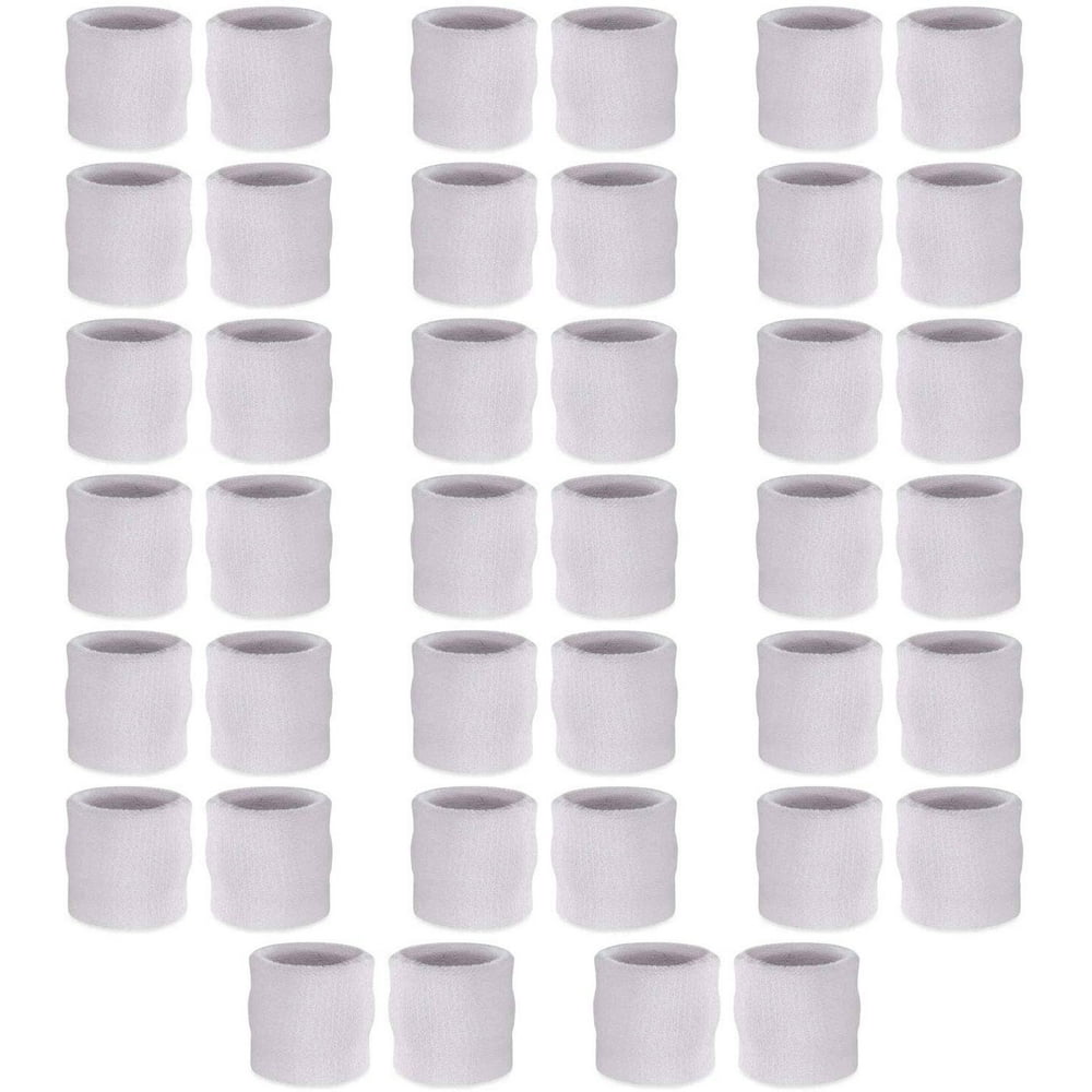 Suddora Wrist Sweatbands Athletic Cotton Terry Cloth Wristband Pair