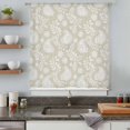 thumbnail image 4 of Yellow Paisley Sheer Curtains 63 Inches Long, Ethnic Vintage Floral Botanical Abstract Light Filering Curtains, Breathable Simi Curtain Privacy Drapes for Living Room Bedroom Window Treatment, 4 of 9