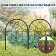 thumbnail image 6 of 4/8 Panels Decorative Garden Fence 20.47"L x 20.47"W No Dig Dog Fence Outdoor with Gate for Yard Border,25.78 Inch Tall Patio Rustproof Garden Fencecing Panels Easy Installation, 6 of 8