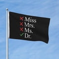 thumbnail image 2 of Miss Mrs Ms Doctor Banner With Metal Grommets Double Sided Printed Flag 3x5 Ft Garden Yard House Flags Greeting Banner Indoor Outdoor Party Home Decor, 2 of 8