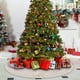thumbnail image 1 of Puntoco Falda de árbol de Navidad tejida roja Delantal de árbol de Navidad blanco de punto Falda de árbol de Navidad Adornos, 1 of 9