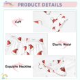 thumbnail image 3 of FORMRS Long Sleeve Top and Pants Pajama Set for Niños 2-Piece Sleepwear, Sizes 18M-8Y, Cute Santa Hats Pattern, 3 of 6