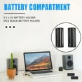 thumbnail image 3 of 2Pcs Black Battery Holder for 3 x 1.5V AAA Batteries Flashlight Torch, 3 of 8