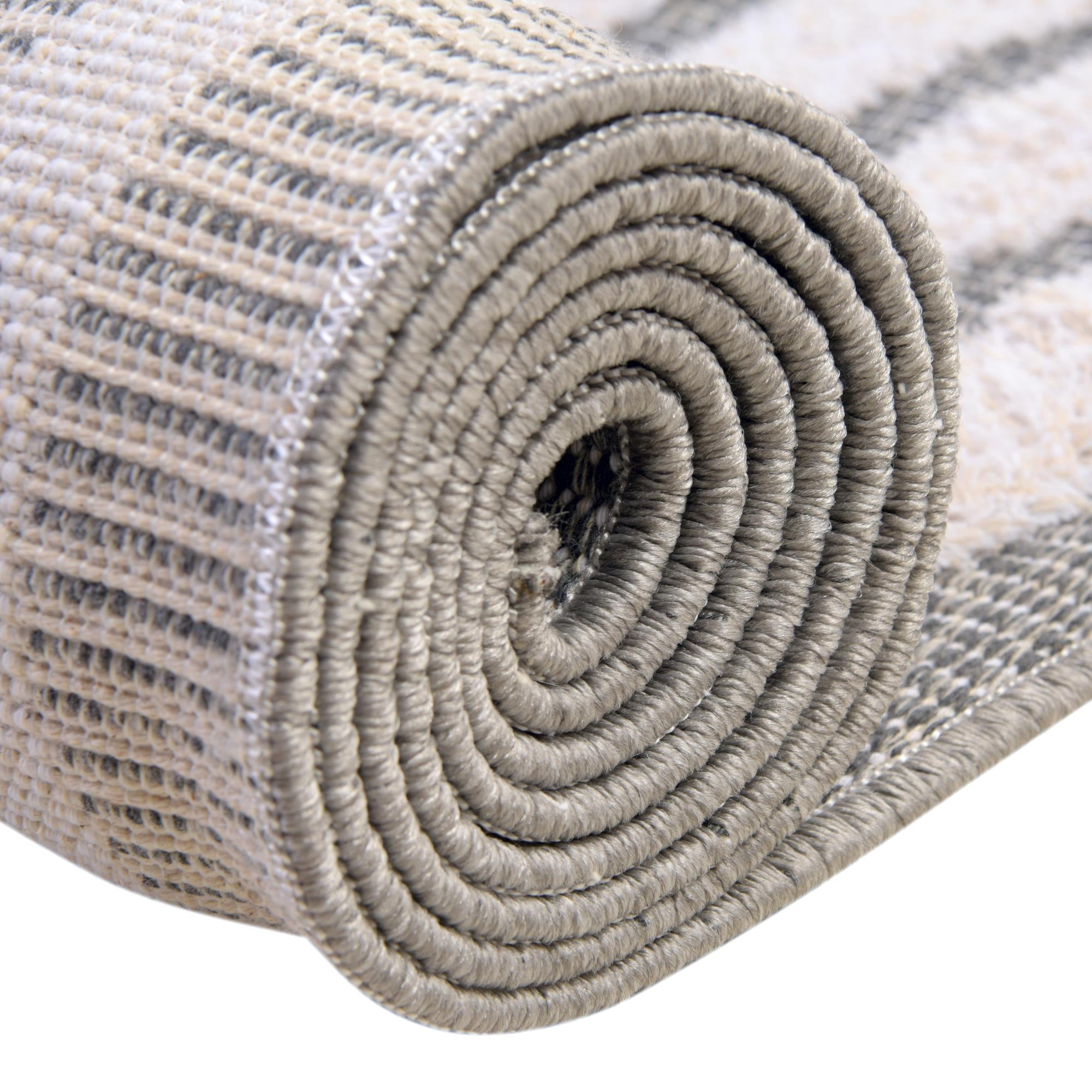 Sabrina Soto Casa Collection Area Rug - Toluca (2' 3" x 8' Runner Anthracite Gray/Ivory)