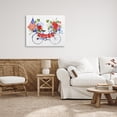thumbnail image 3 of Stupell Industries Floral Americana Bicycle Transportation Painting Gallery Wrapped Canvas Print Wall Art, 40 x 30, 3 of 8