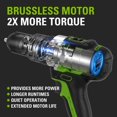 thumbnail image 5 of Greenworks 24V Brushless 1/2" Hammer Drill, Battery Not Included 3703402AZ, 5 of 9
