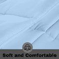 thumbnail image 4 of KOMFIT Bedding Comforter Duvet Insert - Quilted Comforter with Corner Tabs - Box Stitched Down Alternative Comforter&nbsp;300 GSM ( Light Blue , Full/Queen (90x90) ), 4 of 5