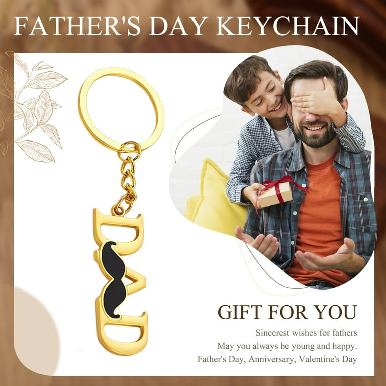 mtvxesu Keychain Fathers Day Gift Keychain Pendant With Engraved