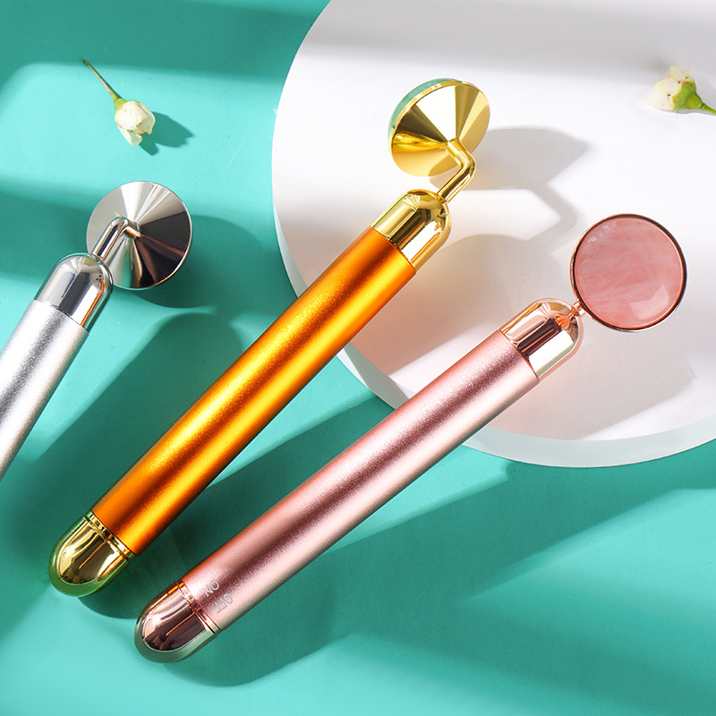 Toyella Jade Electric Stick Jade Gold Beauty Instrument Rose gold pink crystal - image 2 of 5