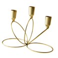 thumbnail image 3 of Candelabro Candelabro 21x10.5x15.5cm para Festivales Celebraciones Accesorios Dorado, 3 of 9