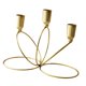 thumbnail image 3 of Candelabro de metal de 3 brazos para centro de mesa, soporte para velas para repisa de chimenea. Dorado, 3 of 9