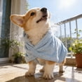 thumbnail image 7 of Pet Hooded Bathrobe Fast Dry Washable Towel Wrap for Dogs Cats Lightweight Cozy Absorbent Drying Coats for Home Travel, 7 of 7