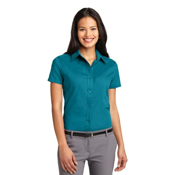 Port Authority L508 Ladies Short Sleeve Easy Care Shirt, Womens Button Down Shirts