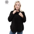 thumbnail image 4 of Luxtrada Women’s Long Sleeves Turtleneck Fleece Sweater Oversized Loose Fitting Sweatshirt Thermal Top Warm, 4 of 7