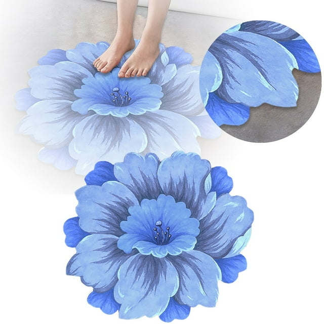 Carpet Abstract Floral Area Rug Floor Mat Oriental Design for Bedroom Living Room Low Pile Washable Runner for Closet Entryway Coffee Table